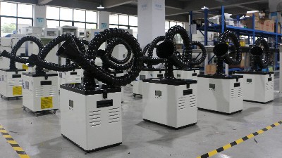 激光煙霧凈化器出貨！執(zhí)信環(huán)保科技出口訂單！